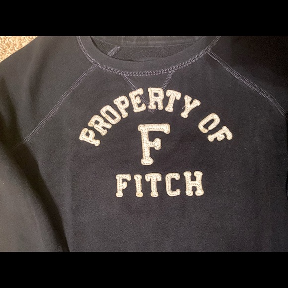 Abercrombie & Fitch Navy Blue Sweatshirt - Picture 4 of 9
